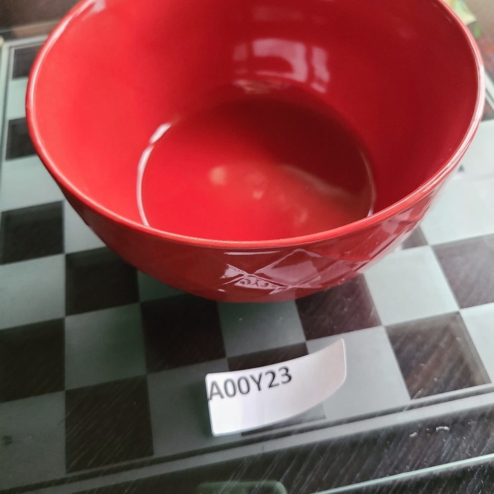 Red Textured Bowl - Picture 10 of 10